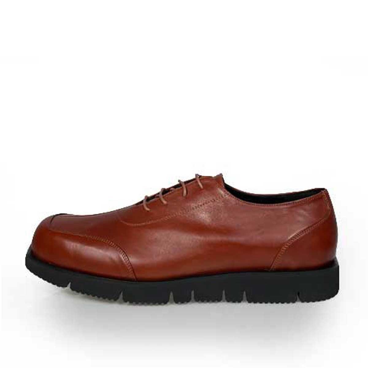 [MENS] LONDON lace-up platform loafers (Brown)