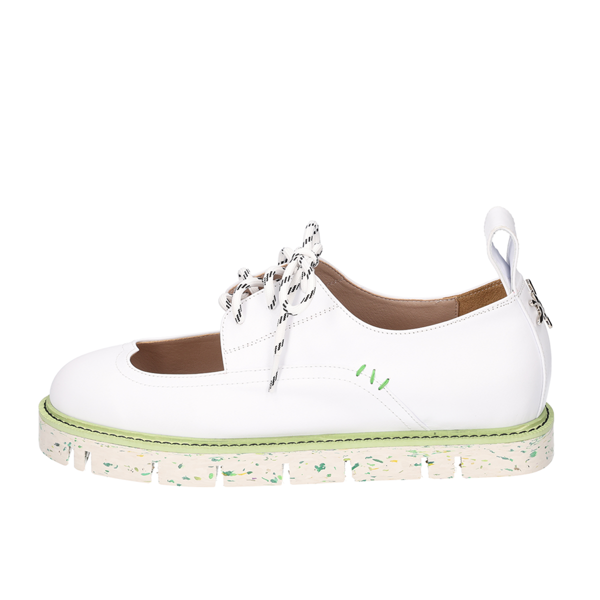 HOYA lace-up loafers (white)